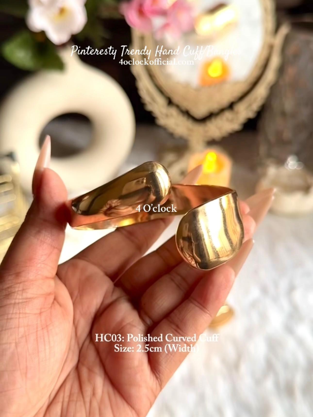 ✨HC3: Handcuff for Stack: Polished Curved Cuff✨