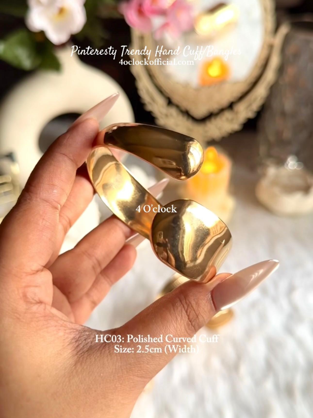 ✨HC3: Handcuff for Stack: Polished Curved Cuff✨