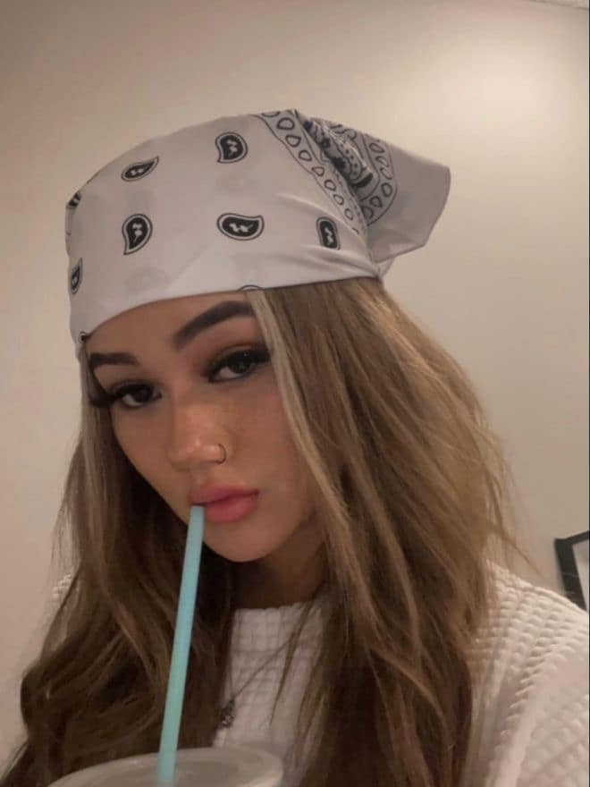 ✨90’s Bandana: White💗