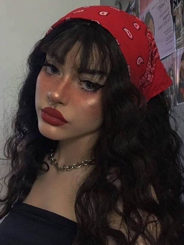 ✨90’s Bandana: Blood Red💗