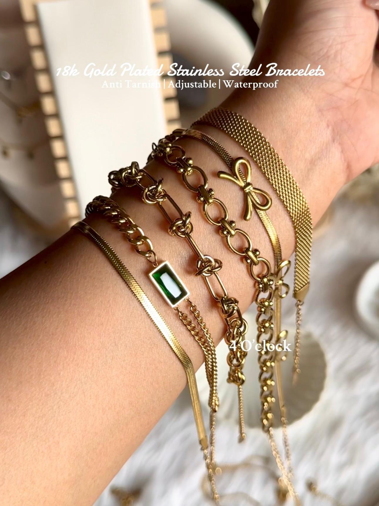 B23⚜️18k Gold Plated Stainless Steel Bracelet: Thor Chain✨