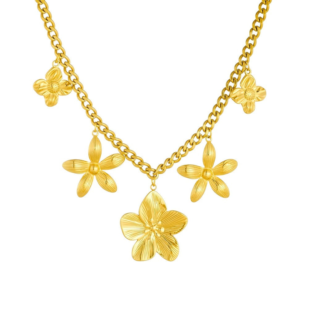 CN08: 18K Gold Plated Premium Stainless Steel Charm Necklace