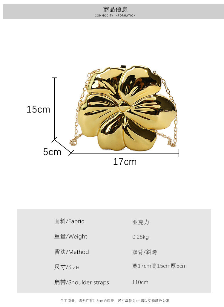 Flower Clutch: Golden