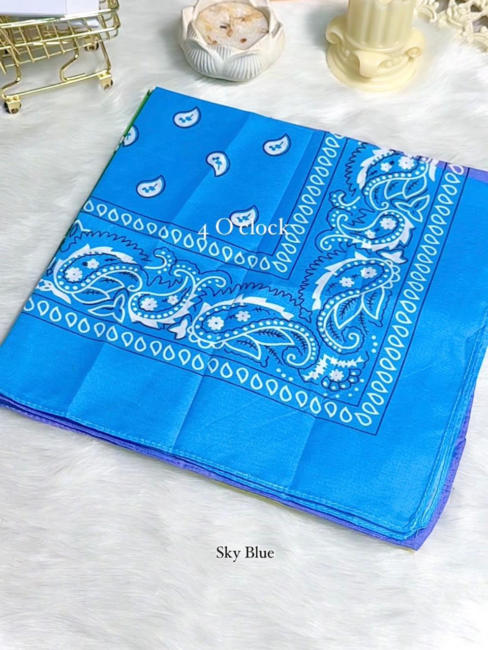 ✨90’s Bandana: Sky Blue💗
