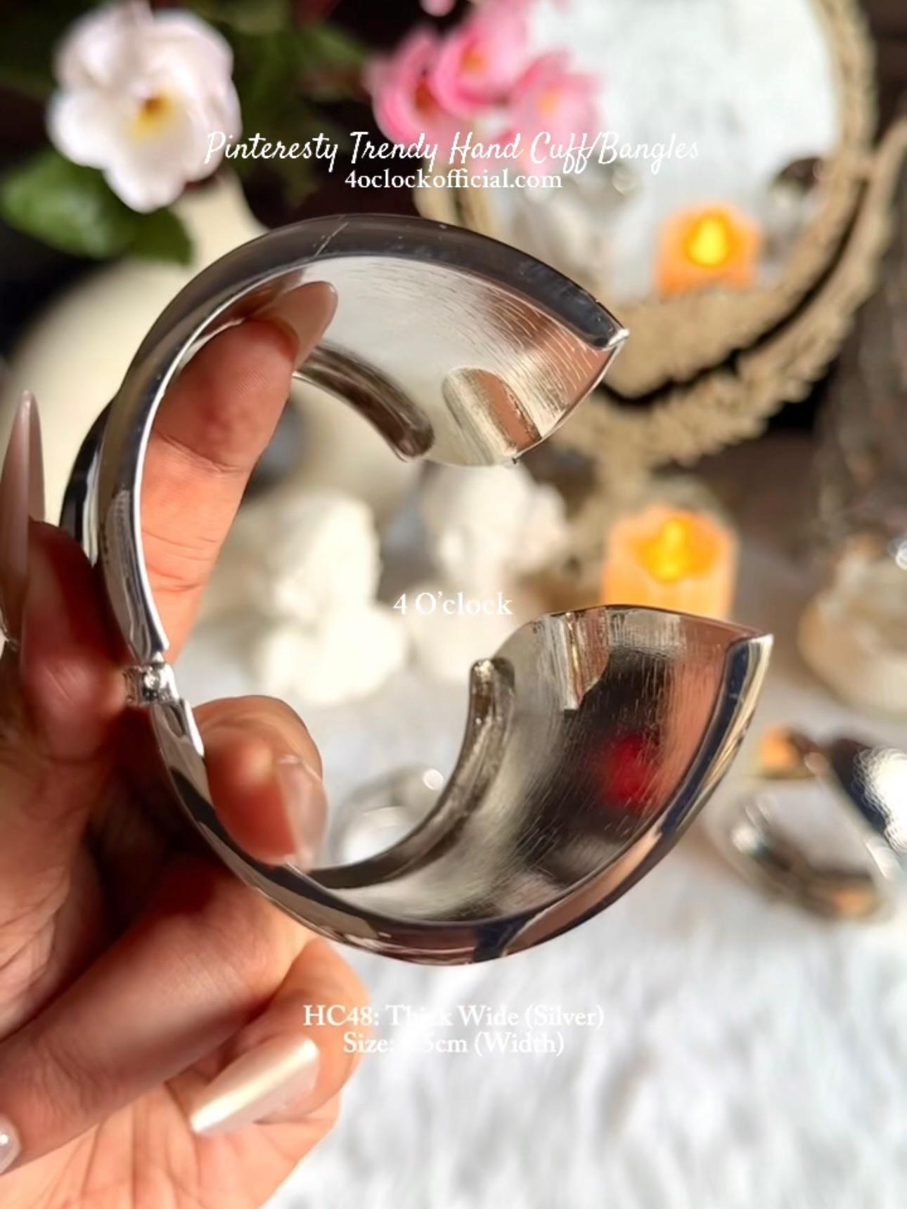 ✨HC48.S: Handcuff for Stack: Thick Wide (Silver)✨