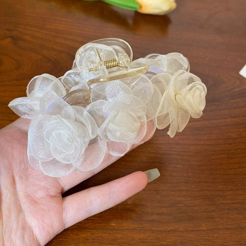 Rose Hairclaws: Chiffon