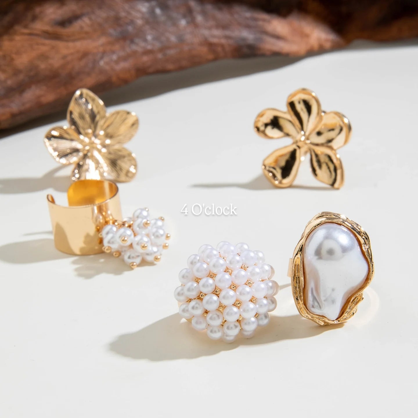 ✨RS51: Maximalistic Finger Ring Sets (Golden) - 5pcs (full set adjustable)