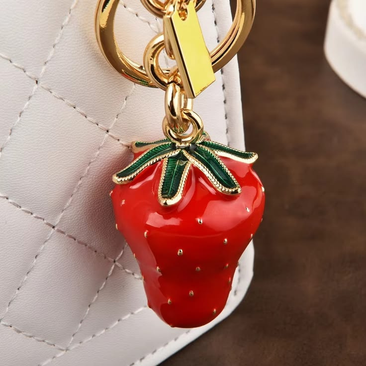Strawberry Bag Charms