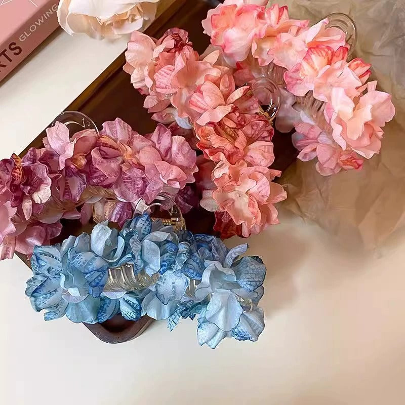 Hydrangea Petal Hairclaws: Dark Pink