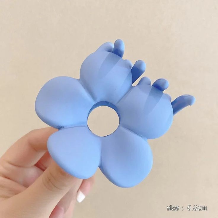 Floral Hairclaws: Sky Blue