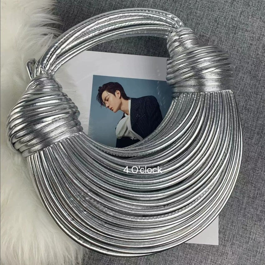 Double Knot Bag: Silver