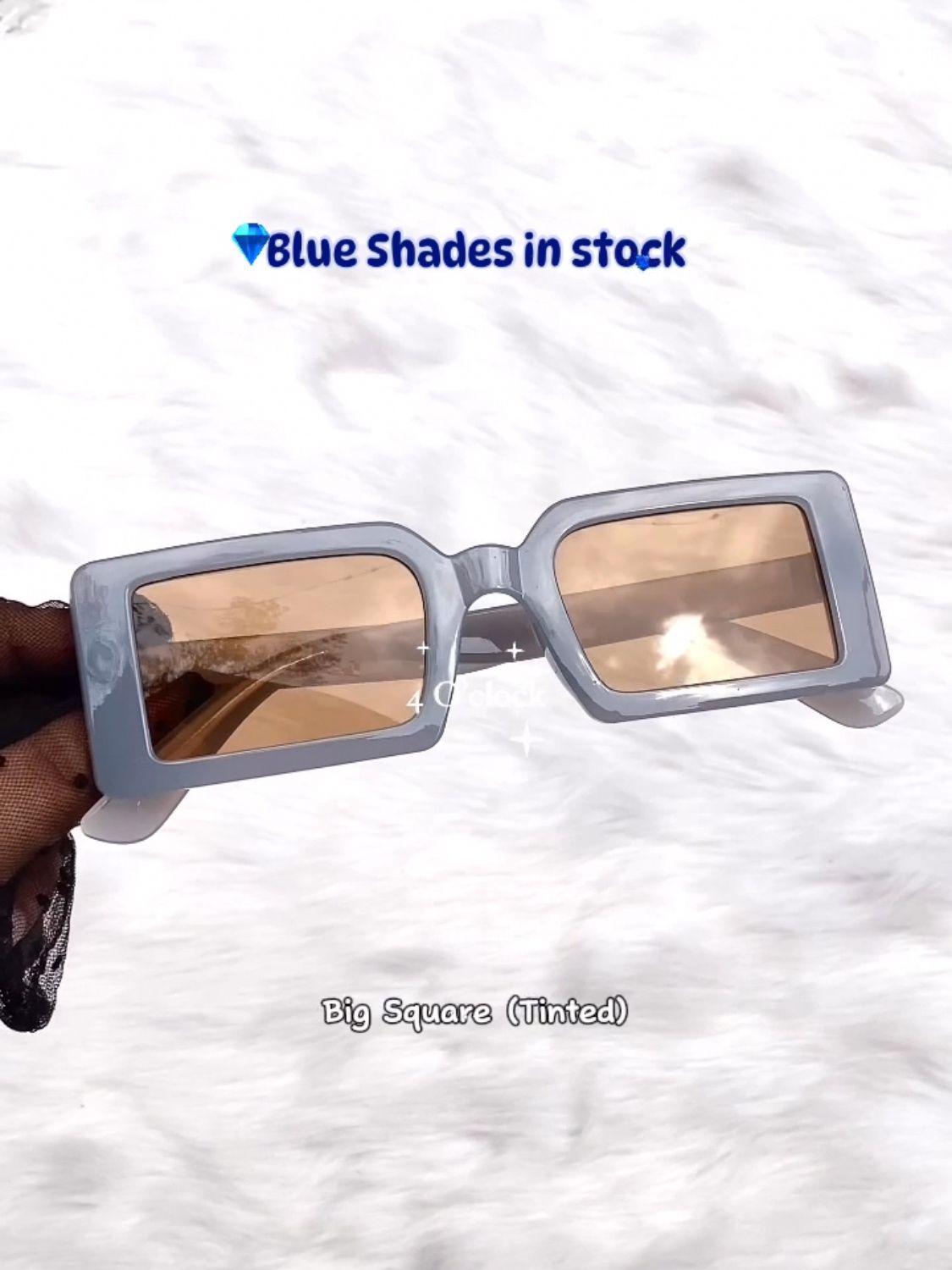 Blue Sunglasses Big Square