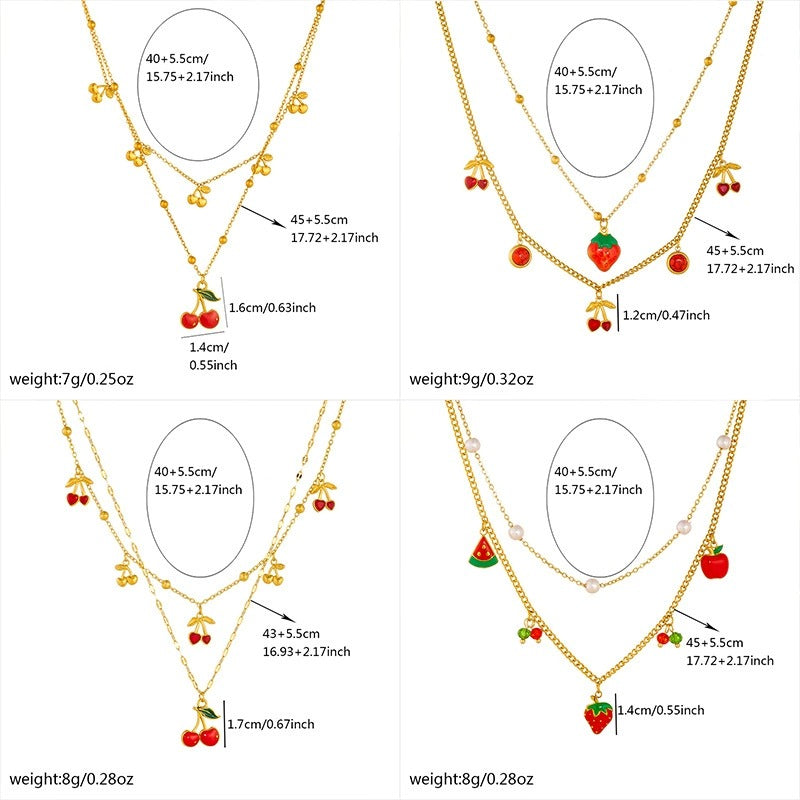 CN04: 18K Gold Plated Premium Stainless Steel Charm Necklace