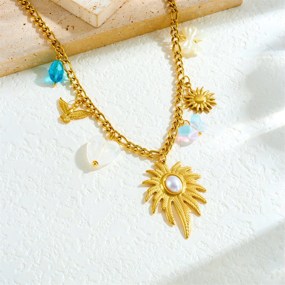 CN12: 18K Gold Plated Premium Stainless Steel Charm Necklace