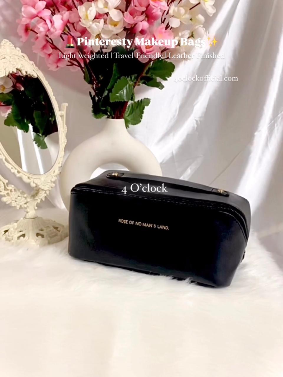 Makeup Bag: Black