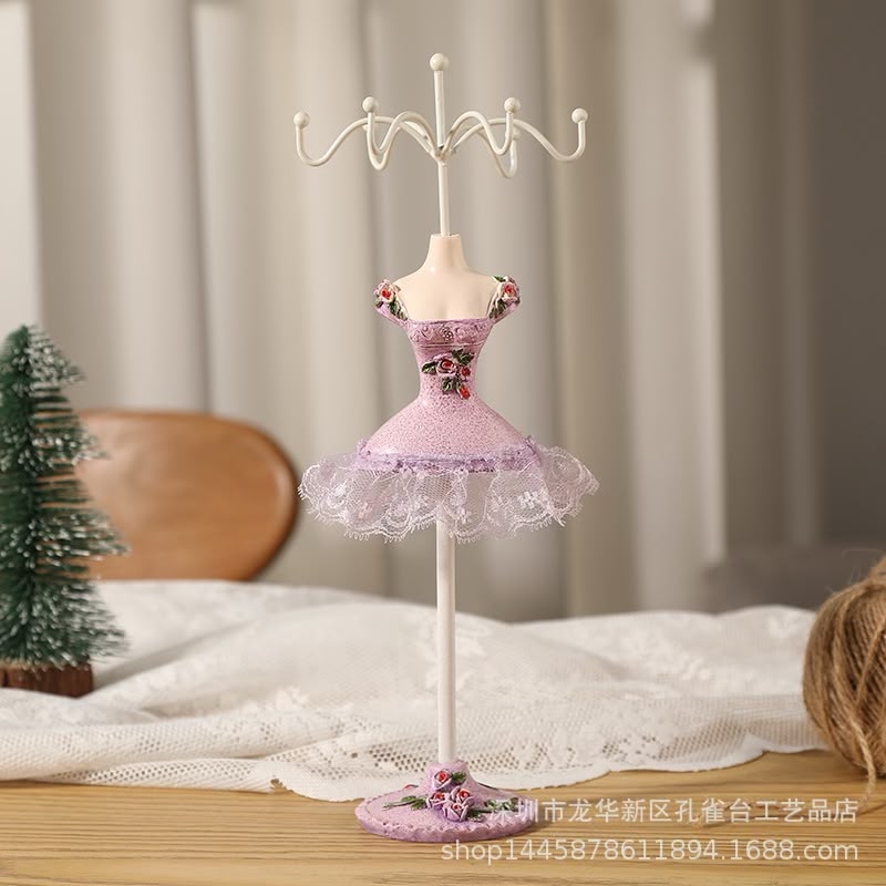 OG62: Jewelry Display Stand: Lacey Purple