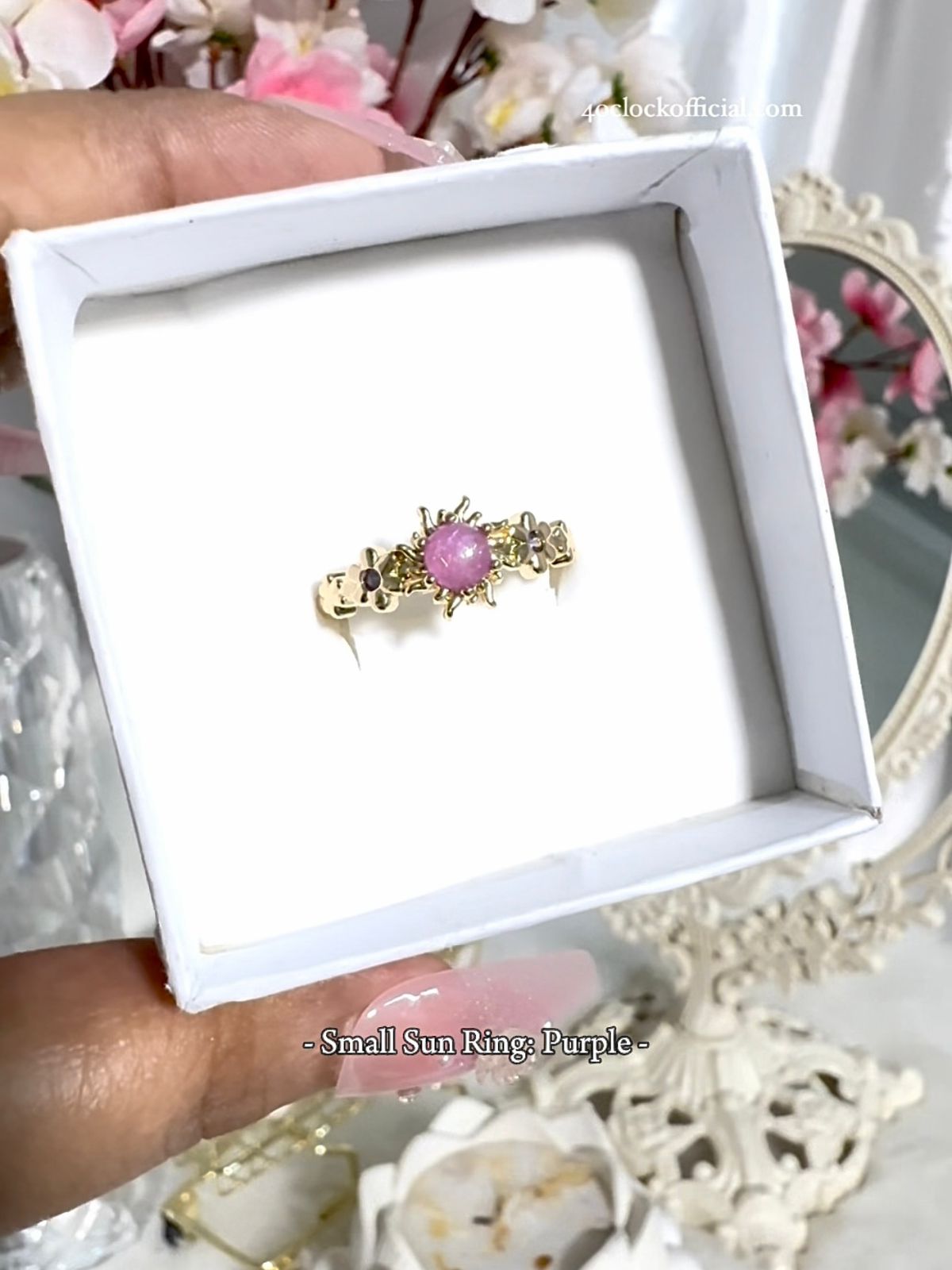 46: Rapunzel Small Sun Ring: Purple (With Box) ☀️✨