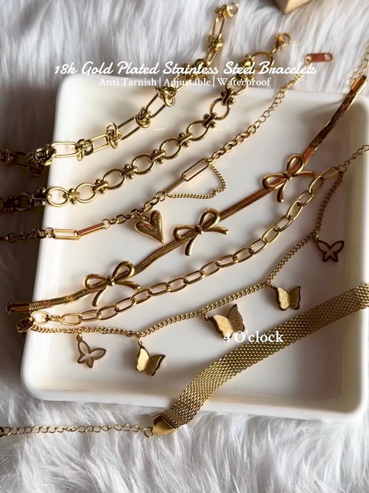 B23⚜️18k Gold Plated Stainless Steel Bracelet: Thor Chain✨