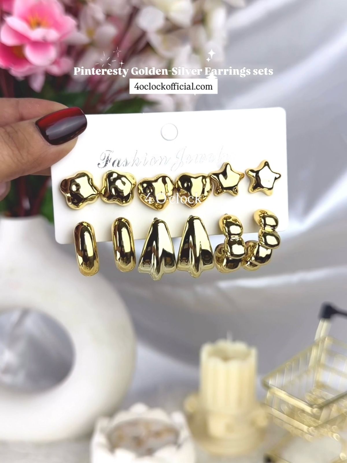Golden Earrings sets: 05