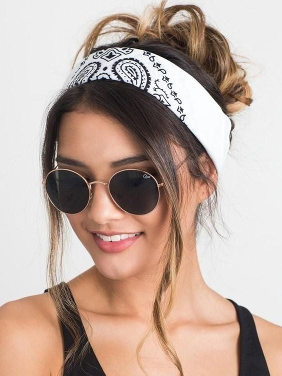 ✨90’s Bandana: White💗