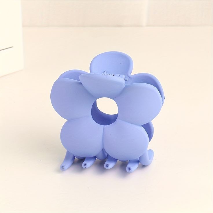 Floral Hairclaws: Sky Blue
