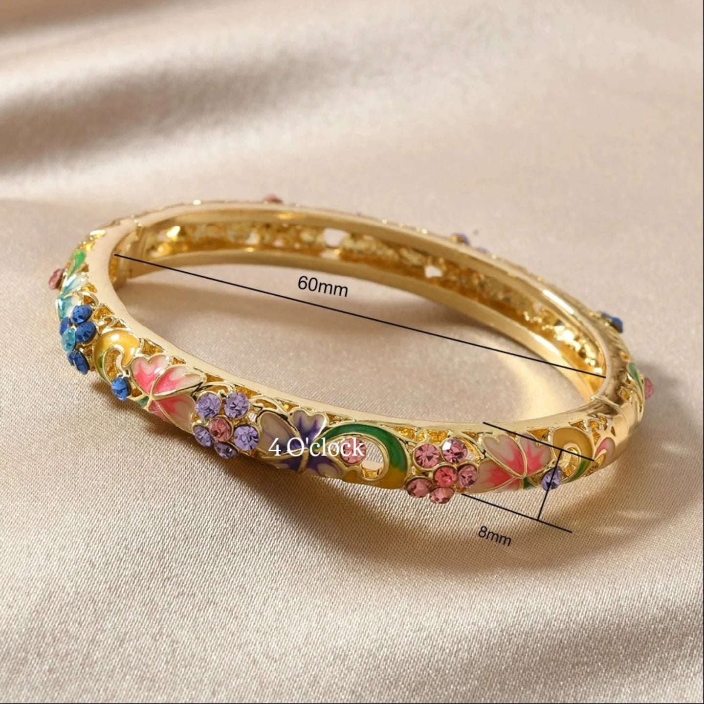✨🦢VC166: Vintage Victorian Enamel Bangles : Lillian 🌸🕯️