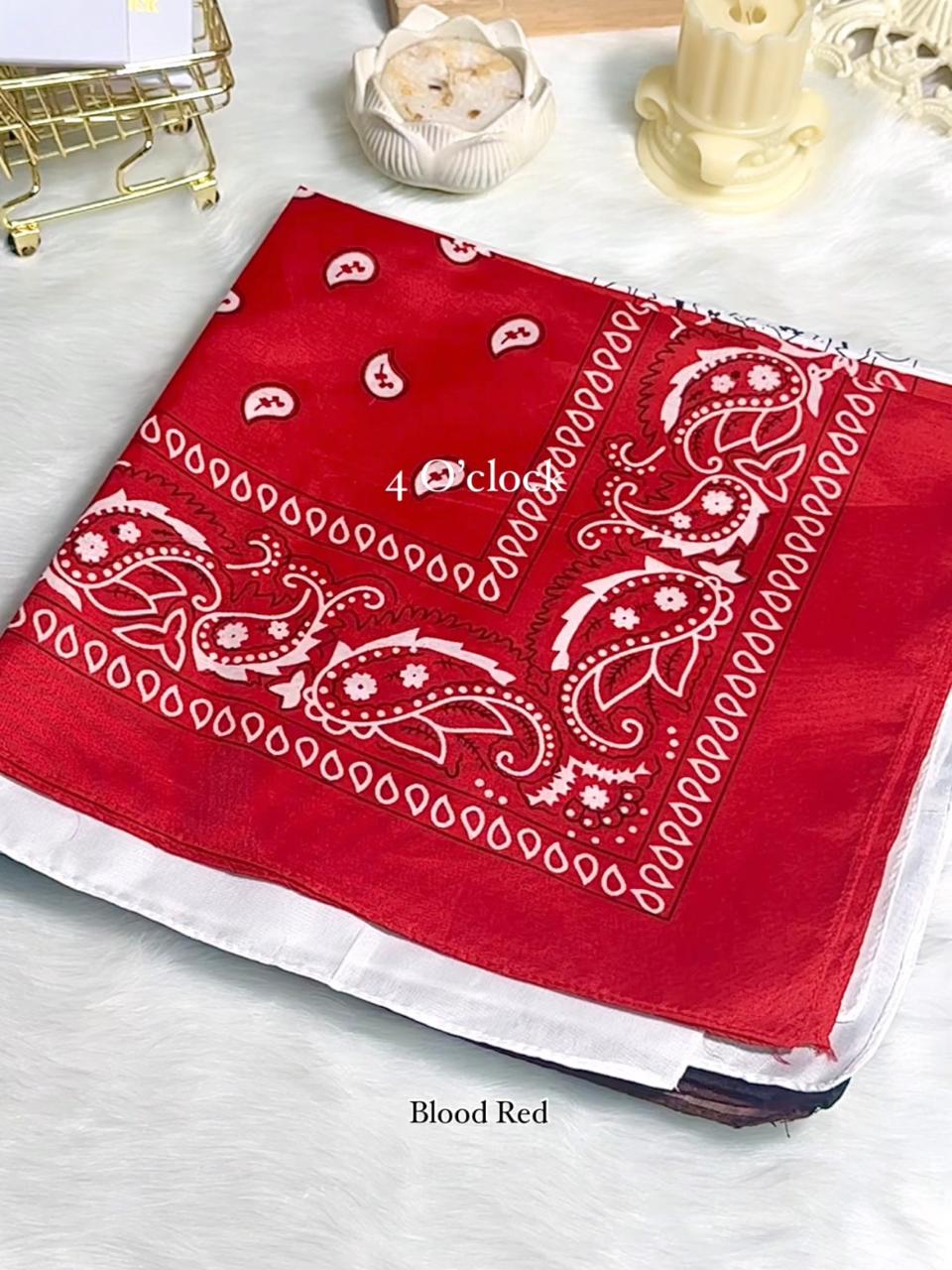 ✨90’s Bandana: Blood Red💗