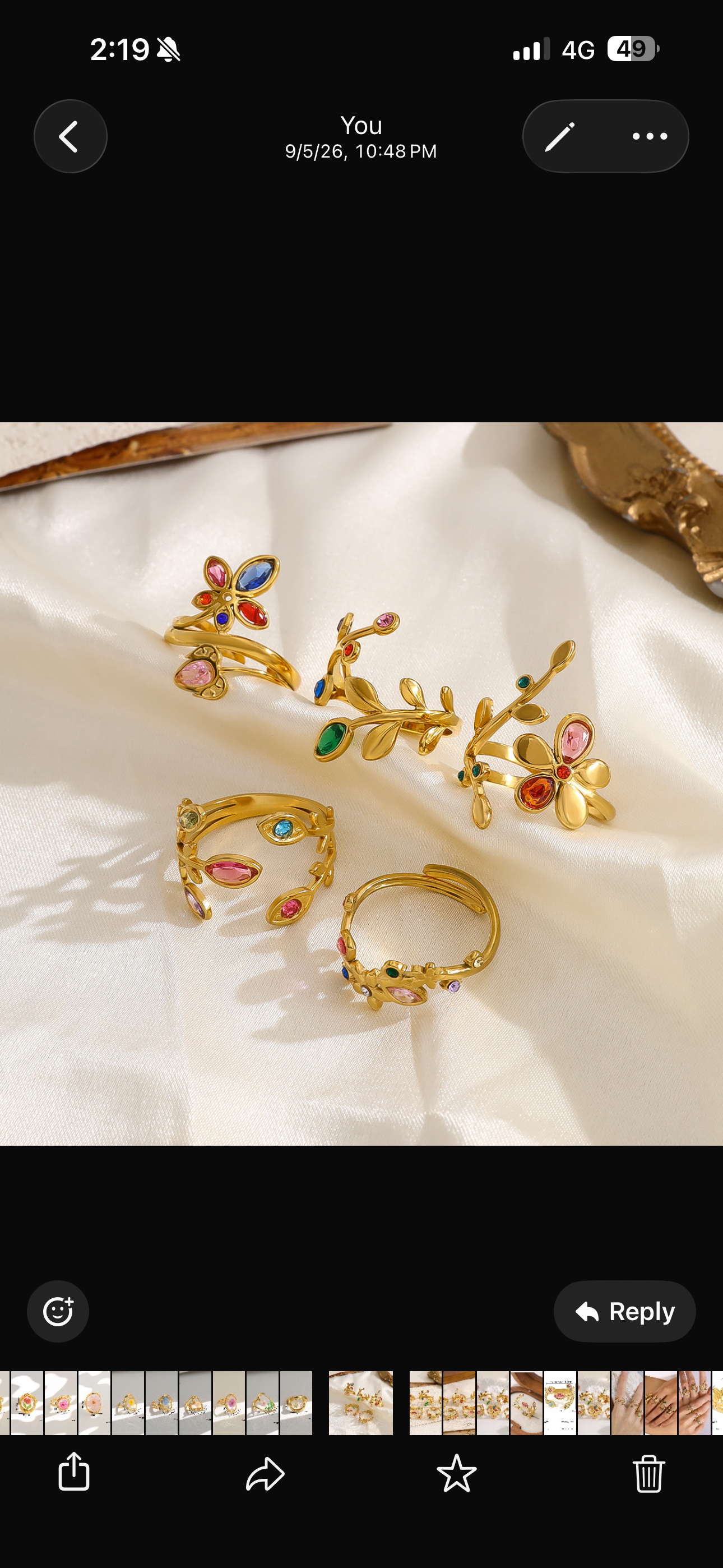 18k Gold Plated Stainless Steel Premium Finger Rings