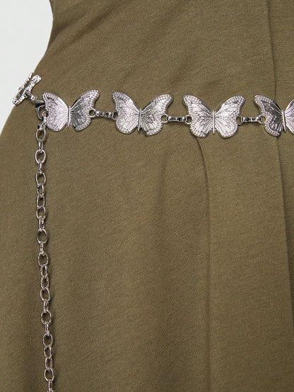 ✨WC05: Pinteresty Waist Chains: Bright Silver Butterfly 💫