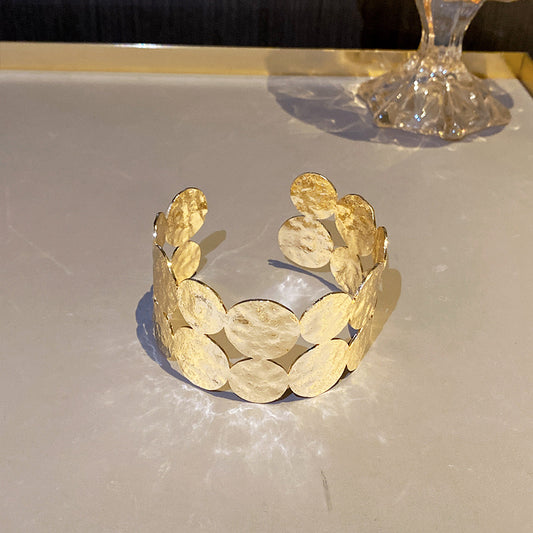 ✨HC126: Handcuff for Stack: Gold Double Layer Wafer✨