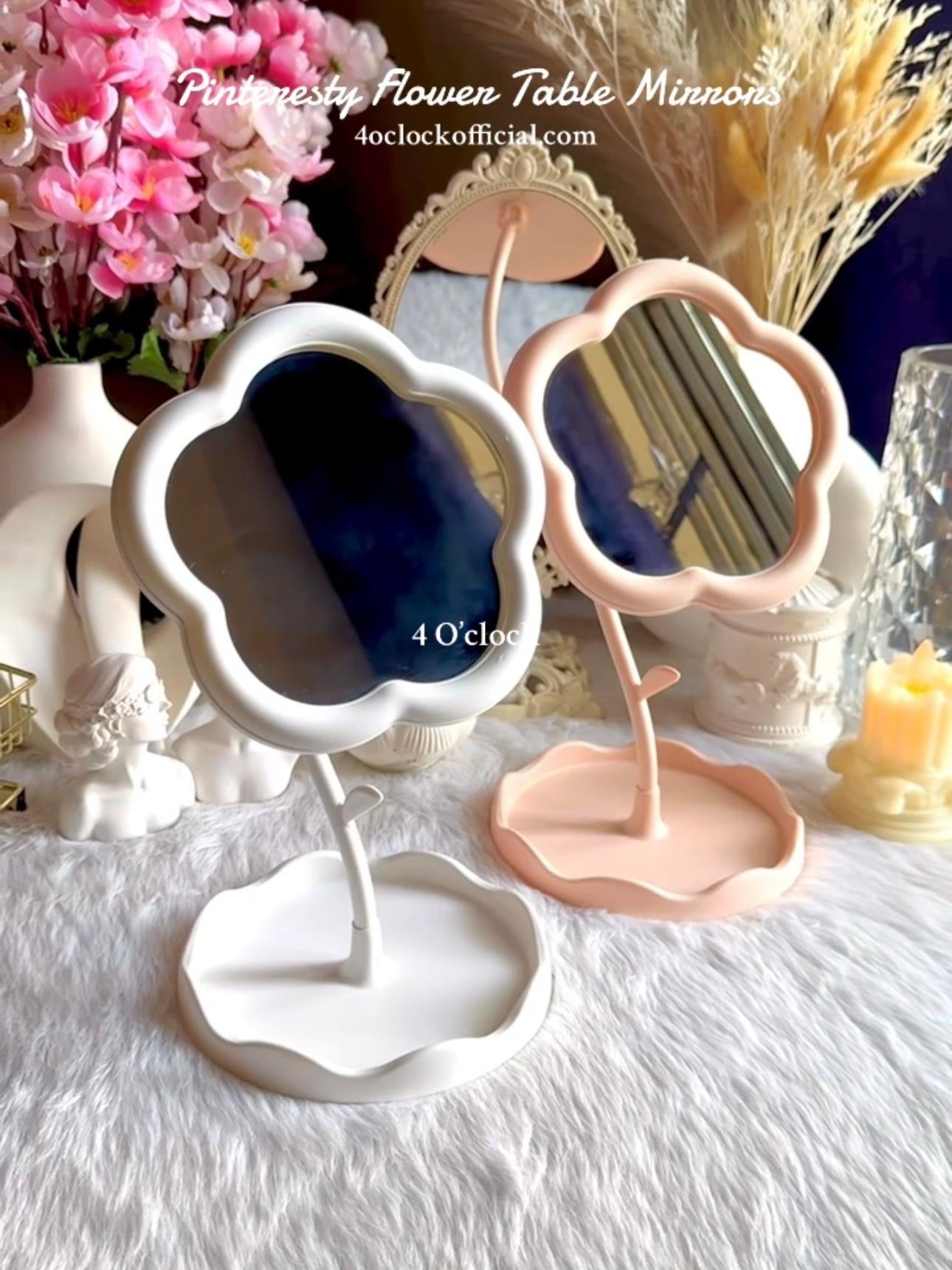 🌸💫Pinteresty Flower Mirror: White💫🌸