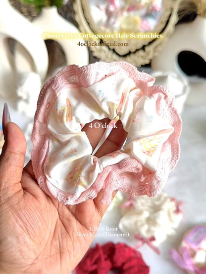 🍓3. Pinteresty Cottagecore Hair Scrunchie - Bow Knot🍰