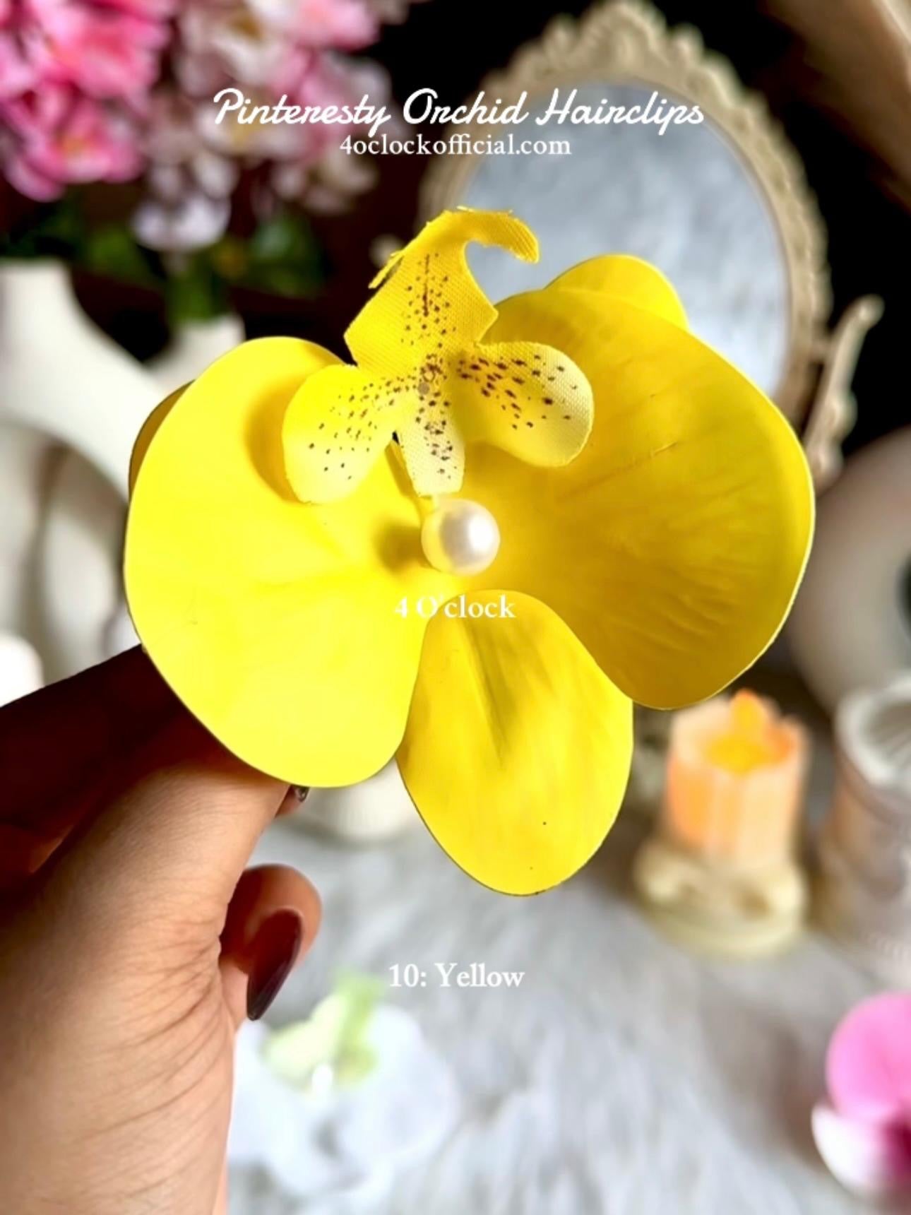 🌸 10:Orchid Hairclip:Yellow✨