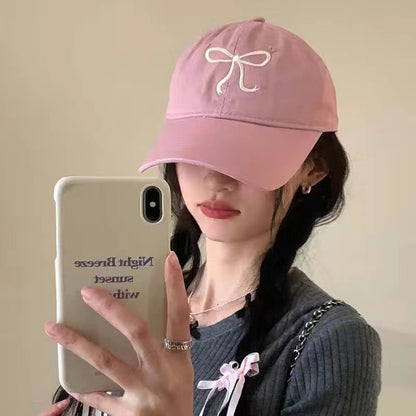 🧢🎀Pookie Bow Cap: Pink🎀🧢
