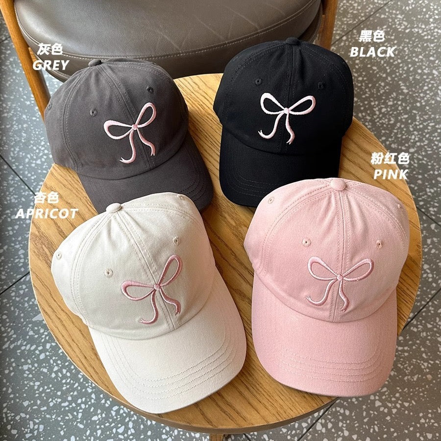 🧢🎀Pookie Bow Cap: Pink🎀🧢
