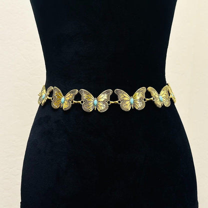 ✨WC03: Pinteresty Waist Chains: Vintage Butterfly Golden💫