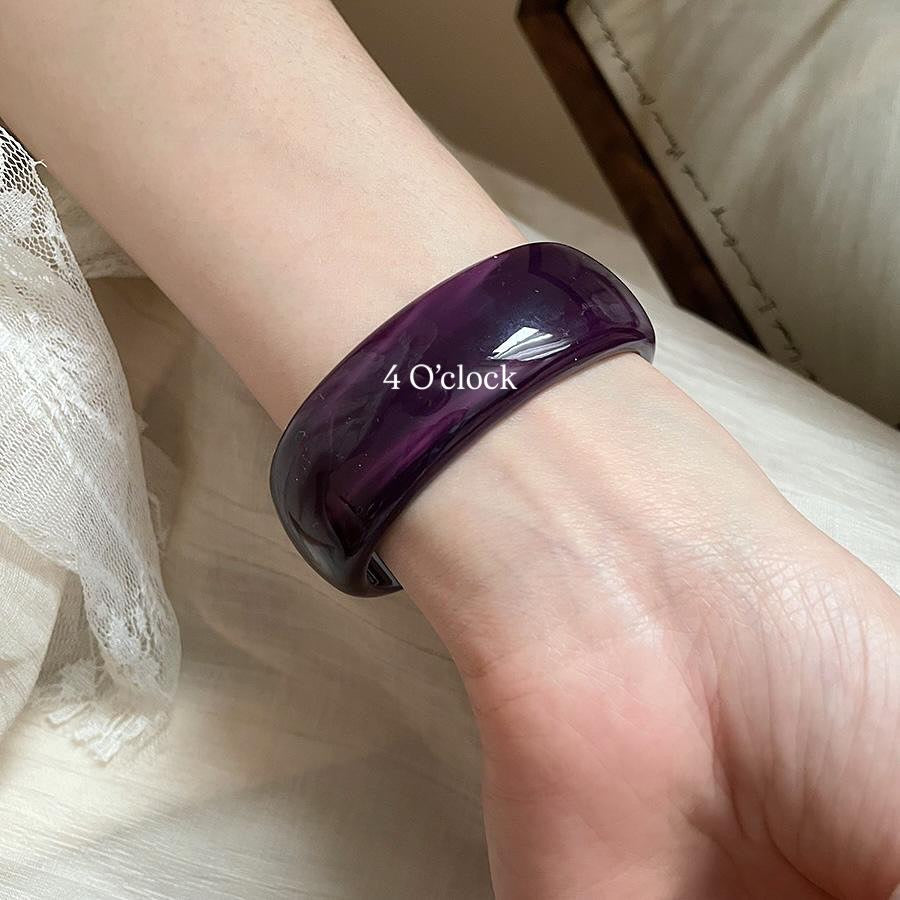 ✨HC90: Elastic Resin Bangles/Bracelet - Purple💗