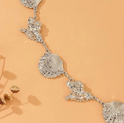 ✨WC27: Pinteresty Waist Chains: Silver Sea Shell  💫