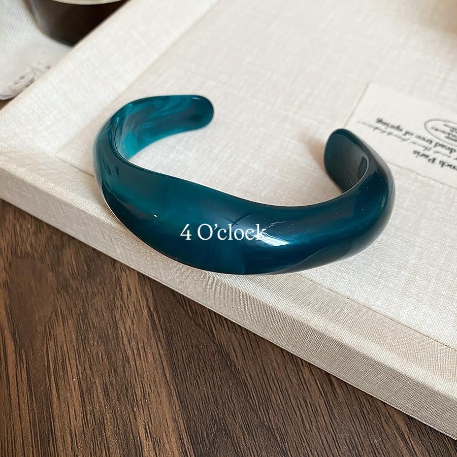 ✨HC100: Elastic Resin Bangles/Bracelet - Green💗