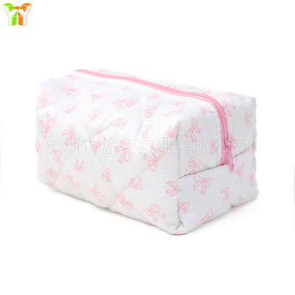 🎀 29.Pinteresty Makeup Bag: Light Pink Bow 🫧