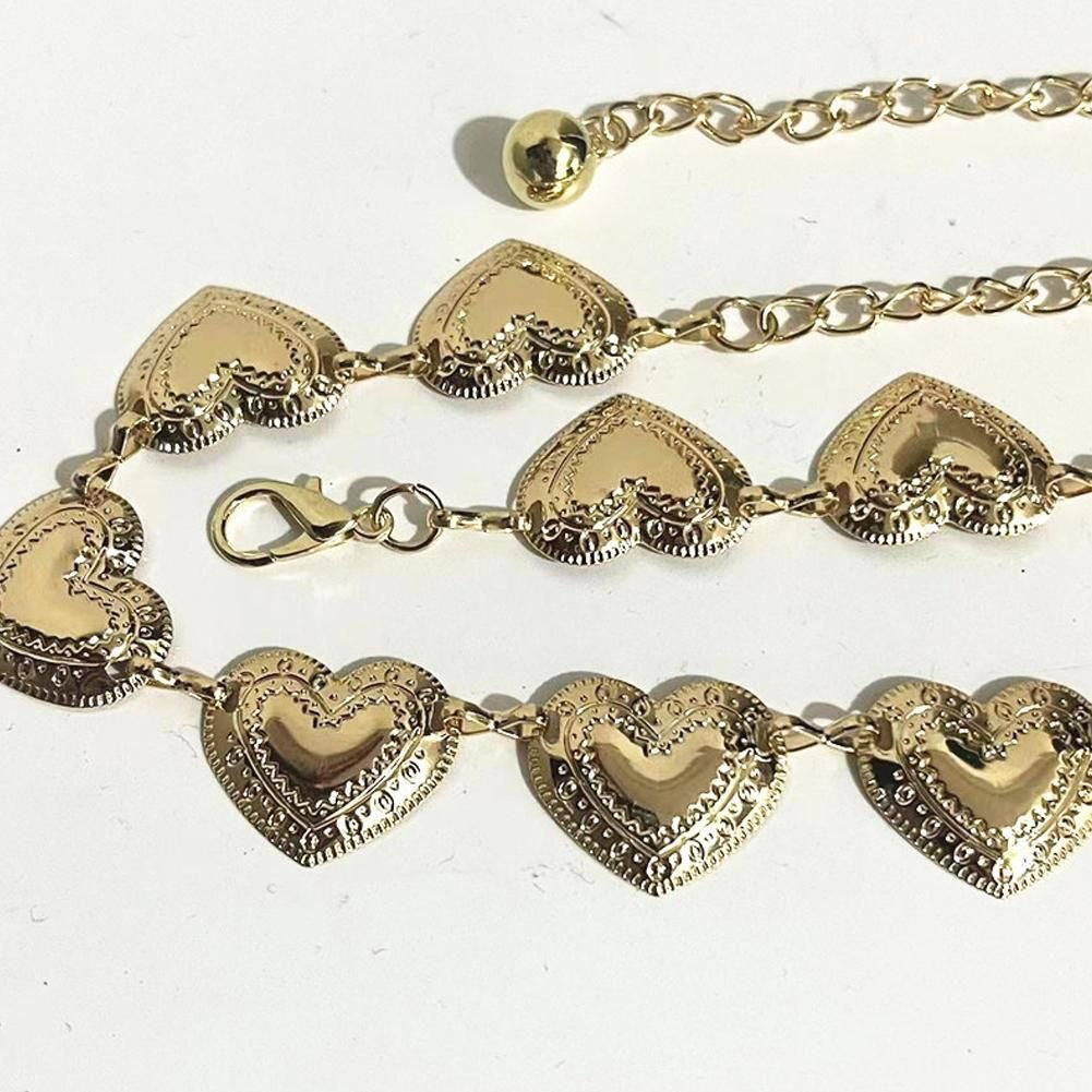 ✨WC13: Pinteresty Waist Chains: Retro Love (Gold) 💫