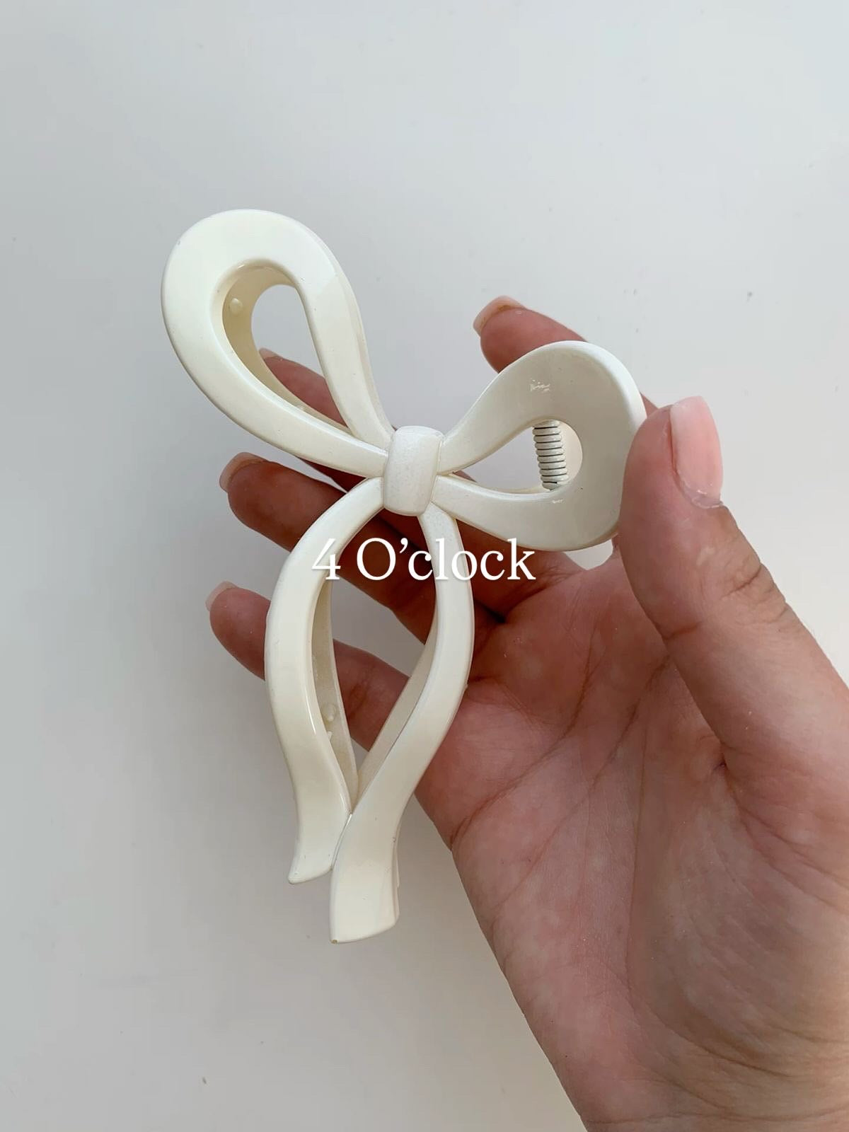 🎀 12.Pinteresty Bow Knot Hairclaw: Full White✨