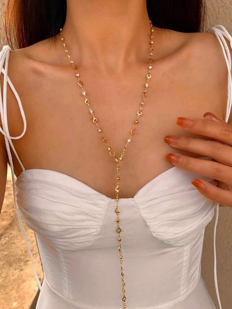 ✨5 in 1 neckpiece /handchain / bracelet stack: Golden Heart💫
