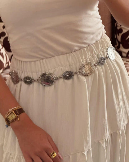 ✨Pinteresty Waist Chains: Ethnic Silver 💫