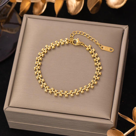 ⚜️B70: 18k Gold Plated Stainless Steel Minimalist Bracelet✨