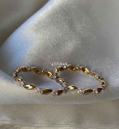 💍R230: Stainless Steel Zircon Minimalistic Finger Ring: Purple Sway (1pc) (With Box)✨