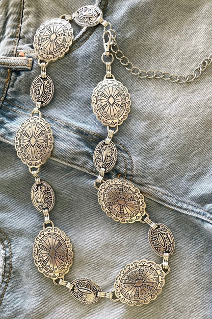 ✨WC02: Pinteresty Waist Chains: Ethnic Silver 💫