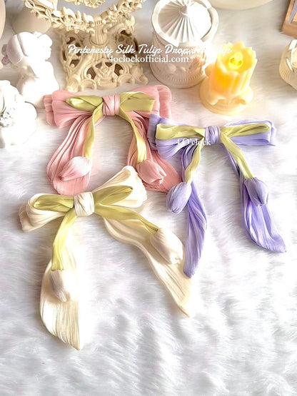 🌷💫Pinteresty Silk Tulip Drop Hairclip - Purple💫🌷