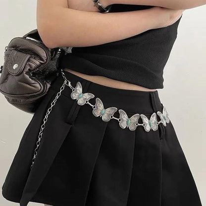 ✨WC04: Pinteresty Waist Chains: Vintage Butterfly Silver💫