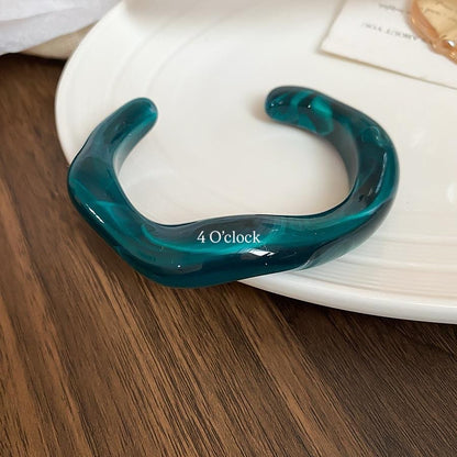 ✨HC112: Elastic Resin Bangles/Bracelet - Green💗